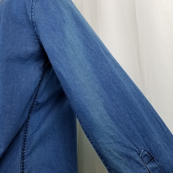 Holding Horses Murrelet denim chambray tunic top 2 - Picture 5 of 8